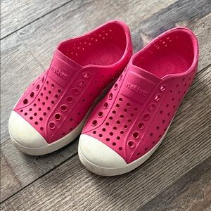 Native Kids Water Shoes - Bright Pink Slip-Ons